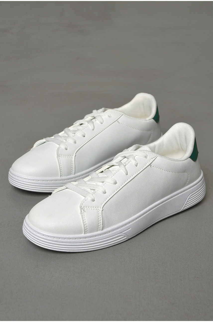 Кросівки чоловічі білого кольору на шнурівці 0315-3 187150 Кросівки чоловічі білого кольору на шнурівці 0315-3 187150