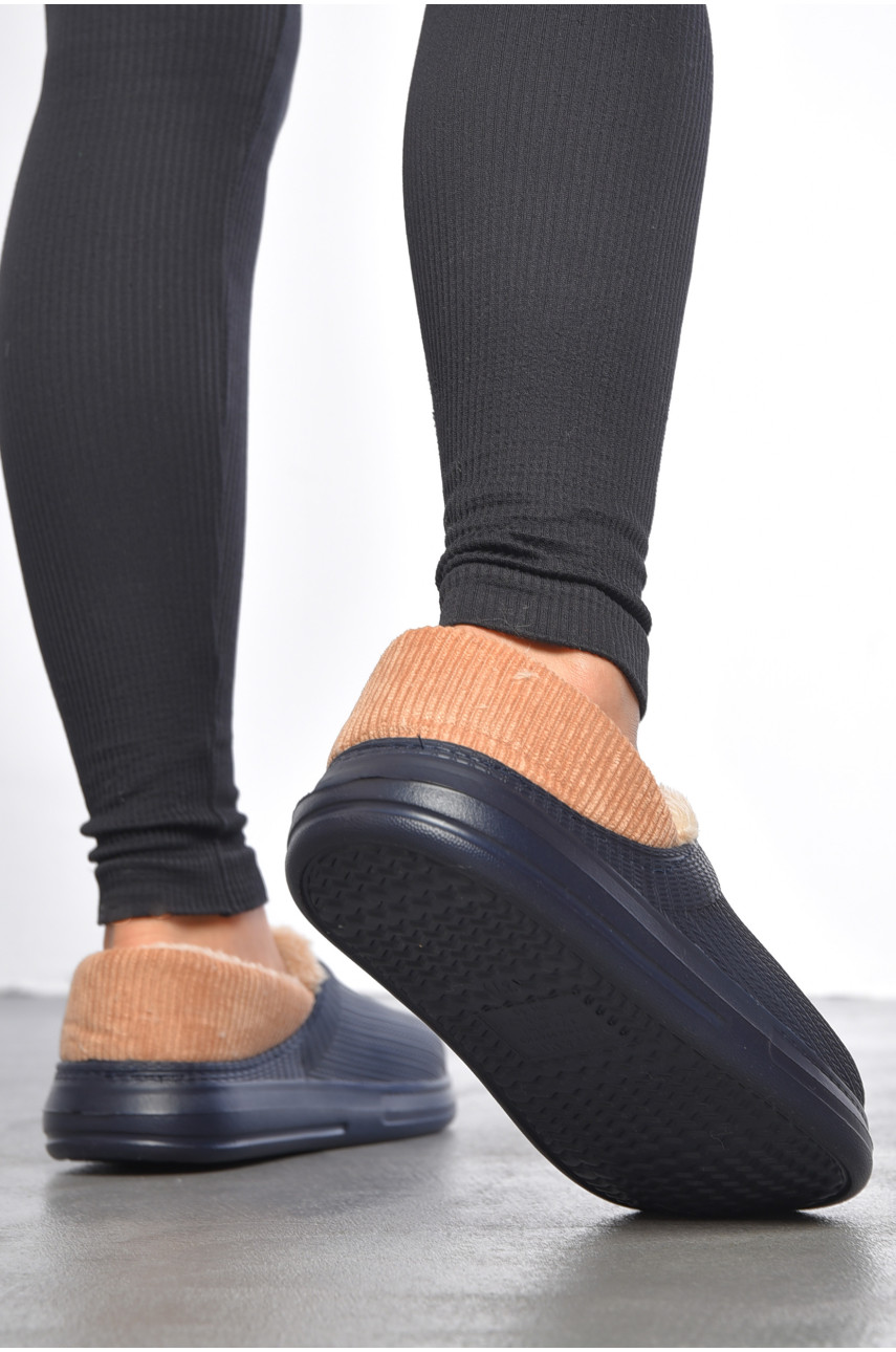 Калоші жіночі утеплені темно-синього кольору DH-651 187159