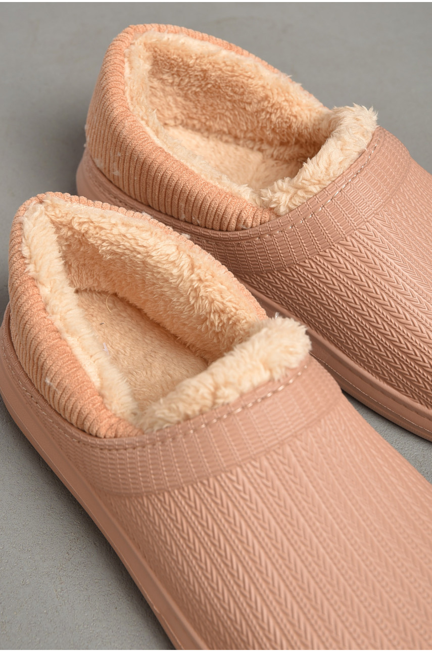 Калоші жіночі утеплені пудрового кольору DH-651 187160