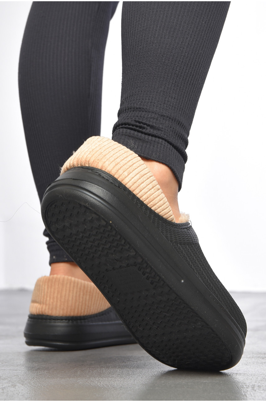 Калоші жіночі утеплені чорного кольору DH-651 187162