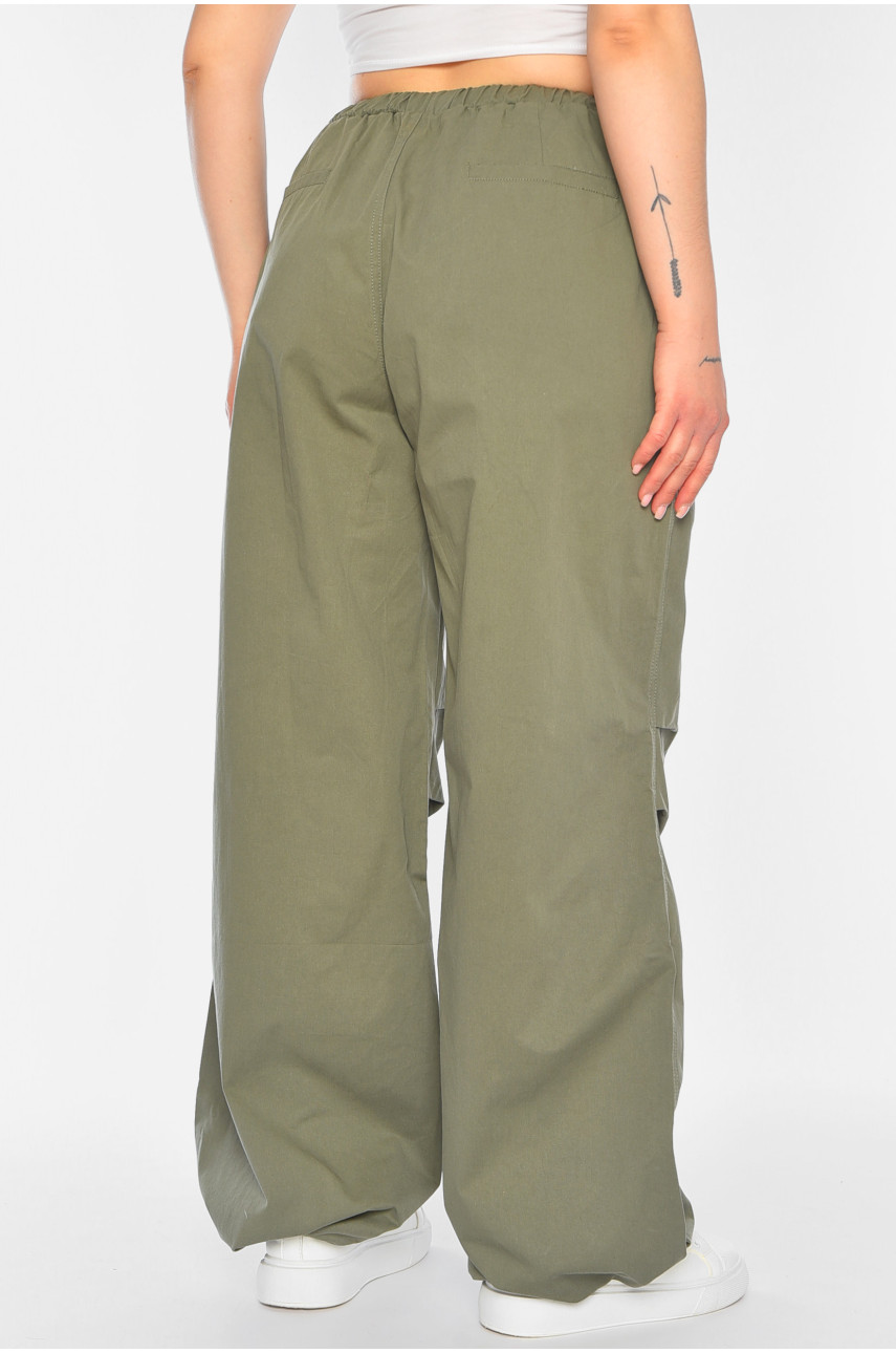 Штаны женские карго цвета хаки 5333 187196