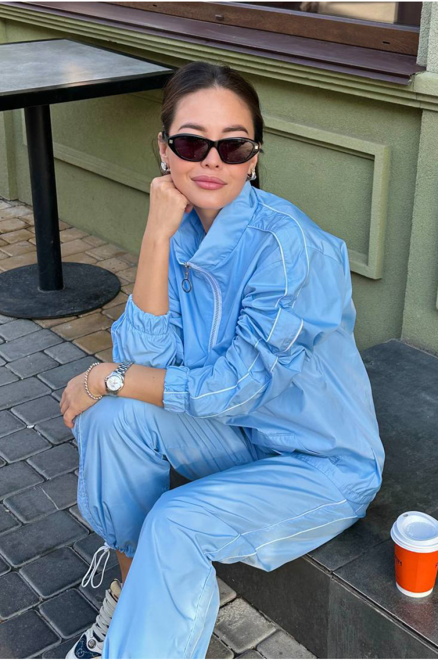 Спортивный костюм женский голубого цвета 4008 187212 Спортивный костюм женский голубого цвета 4008 187212