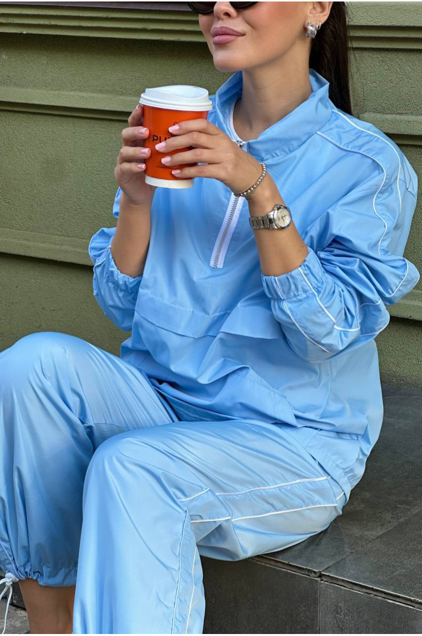 Спортивный костюм женский голубого цвета 4008 187212 Спортивный костюм женский голубого цвета 4008 187212