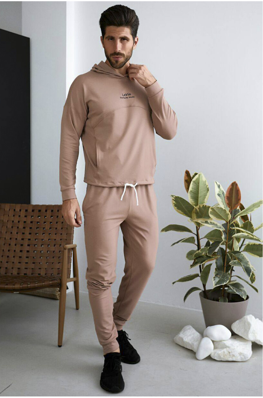 Спортивный костюм мужской цвета мокко 266 187227