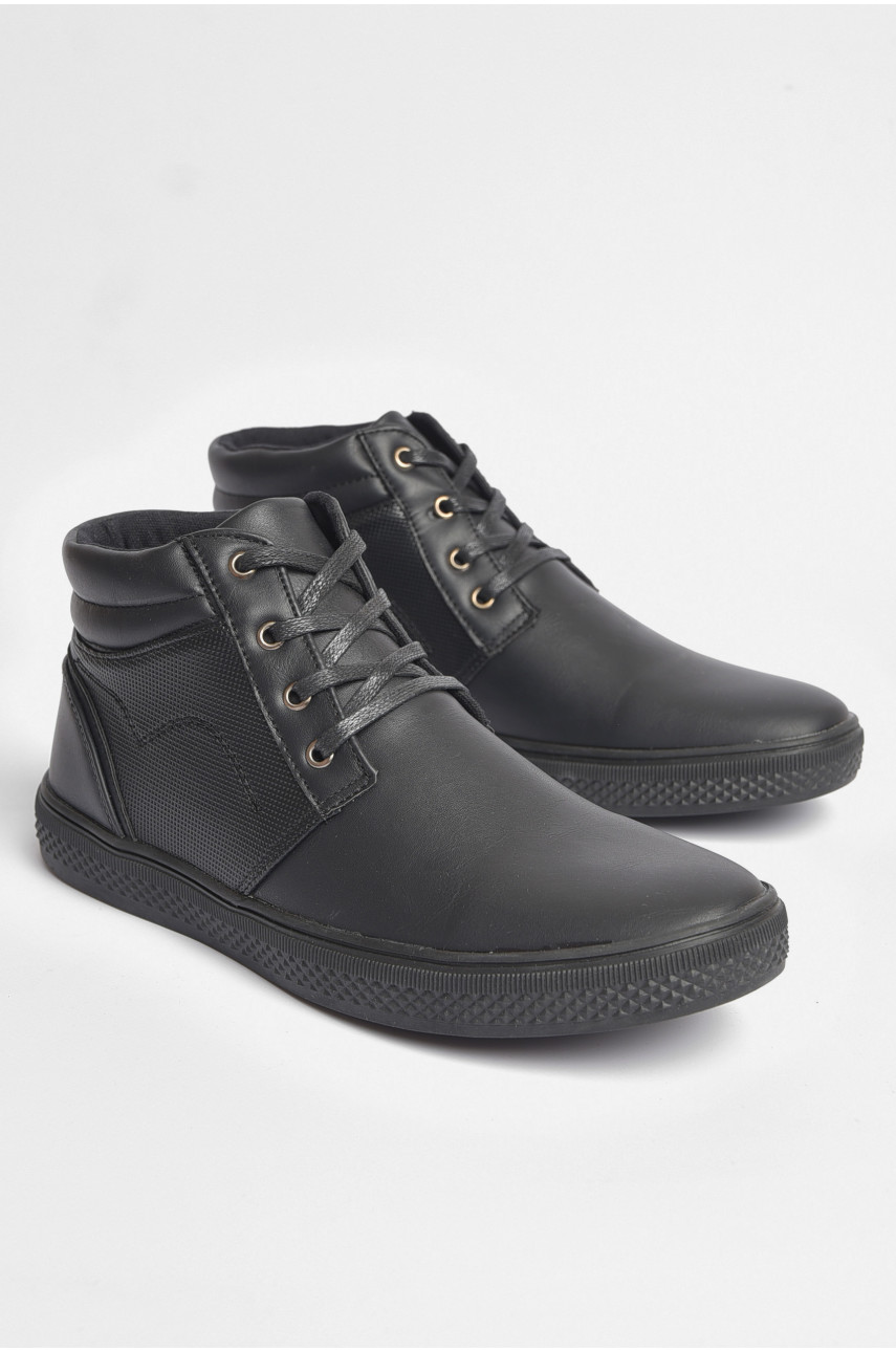 Черевики чоловічі демісезонні чорного кольору 114-1 187238