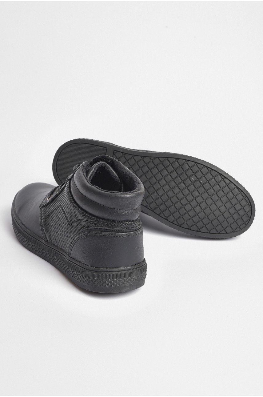 Черевики чоловічі демісезонні чорного кольору 114-1 187238