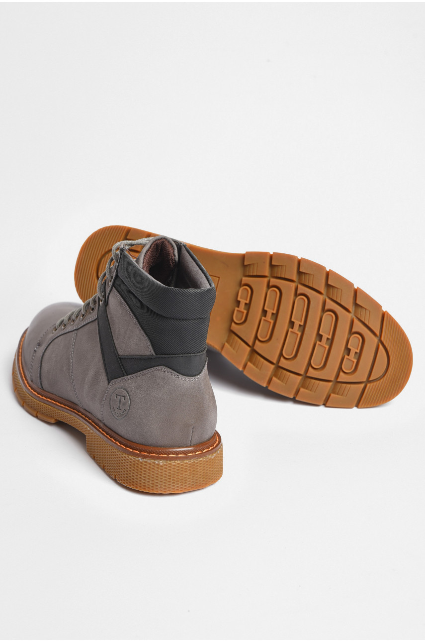 Черевики чоловічі демісезонні сірого кольору 605 187241