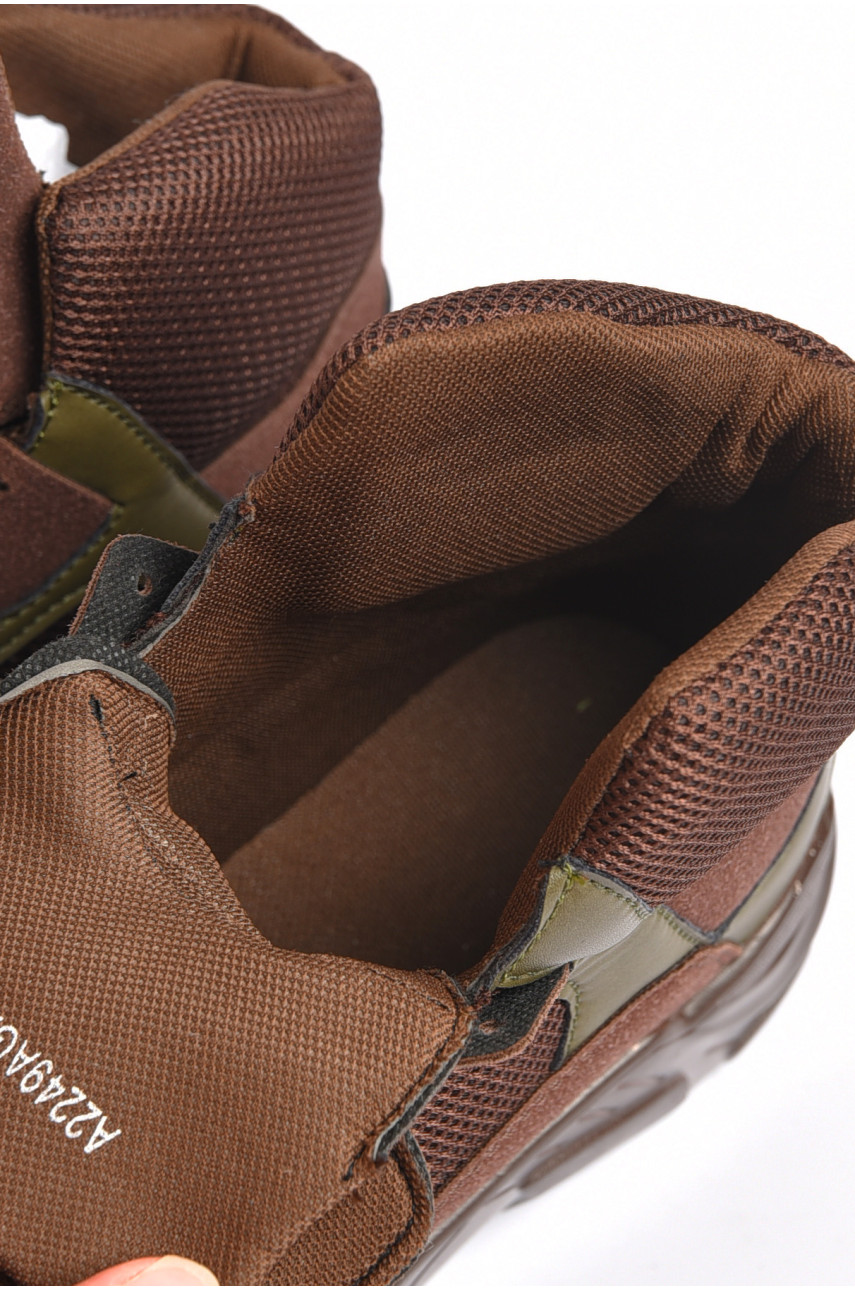 Черевики чоловічі демісезонні коричневого кольору 2249 187244 Черевики чоловічі демісезонні коричневого кольору 2249 187244