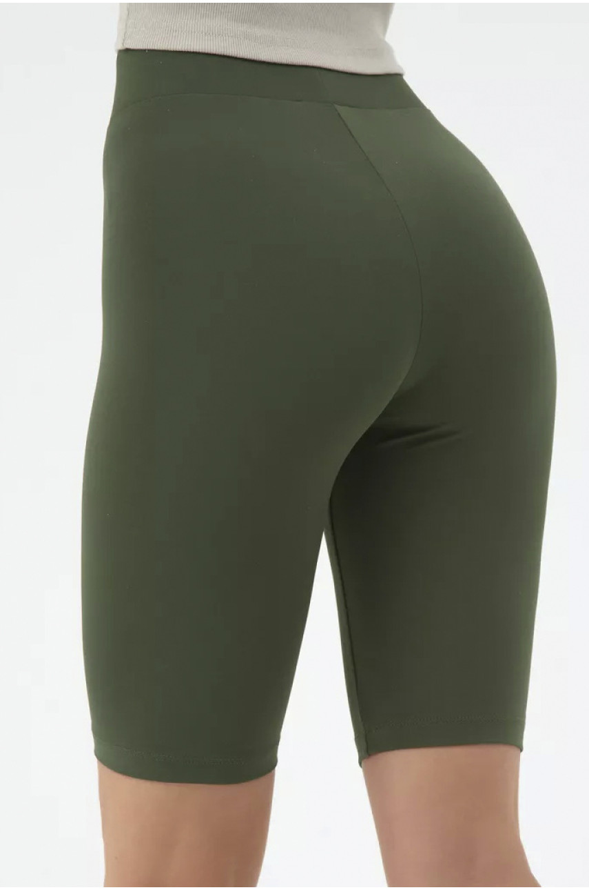 Велосипедки жіночі кольору хакі 187266 Велосипедки жіночі кольору хакі 187266