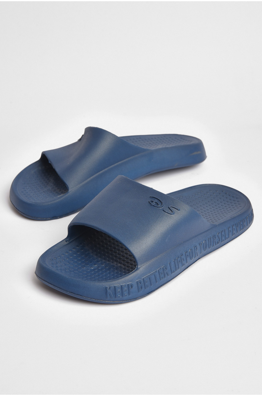 Шльопанці чоловічі піна синього кольору П-34 187275
