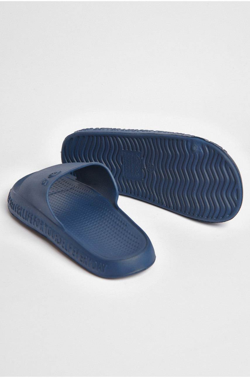 Шльопанці чоловічі піна синього кольору П-34 187275