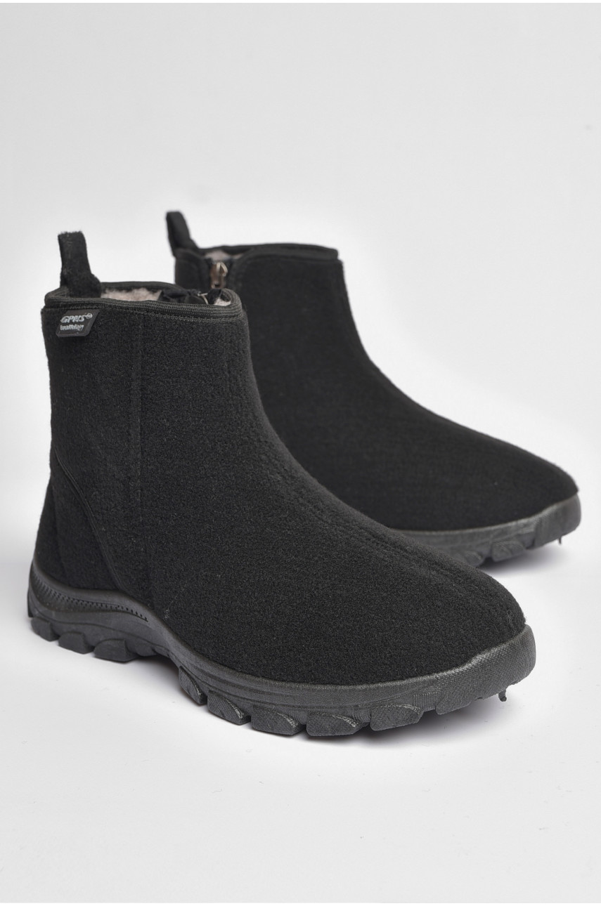 Бурки мужские на меху черного цвета МА-1102А 187277