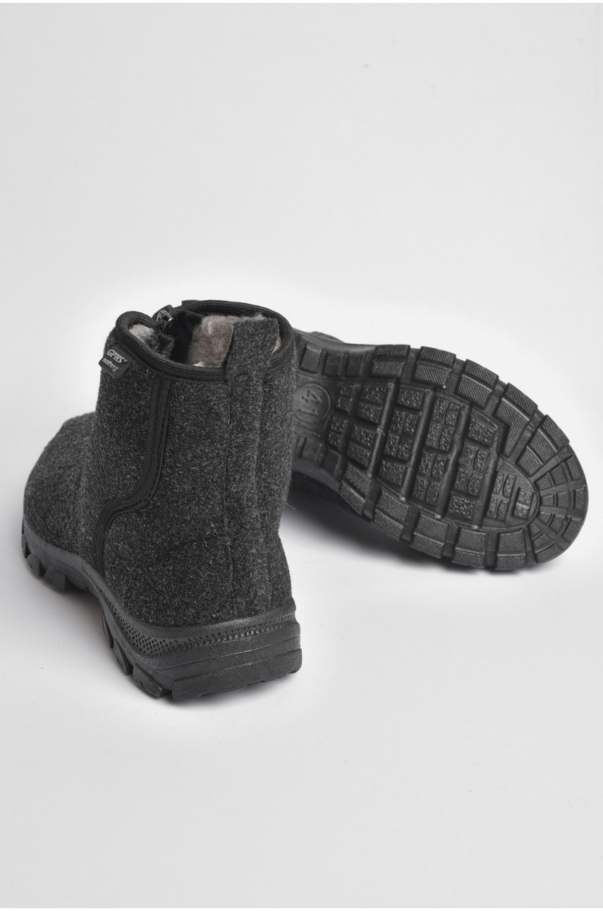 Бурки чоловічі на хутрі  темно-сірого кольору МА-1101DG 187279