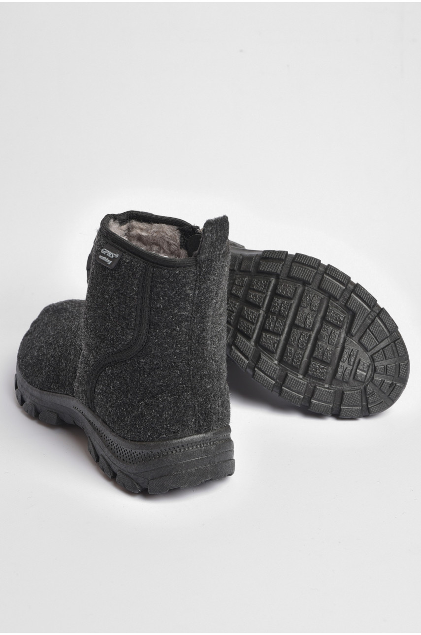 Бурки чоловічі на хутрі  темно-сірого кольору МА-1102DG 187280