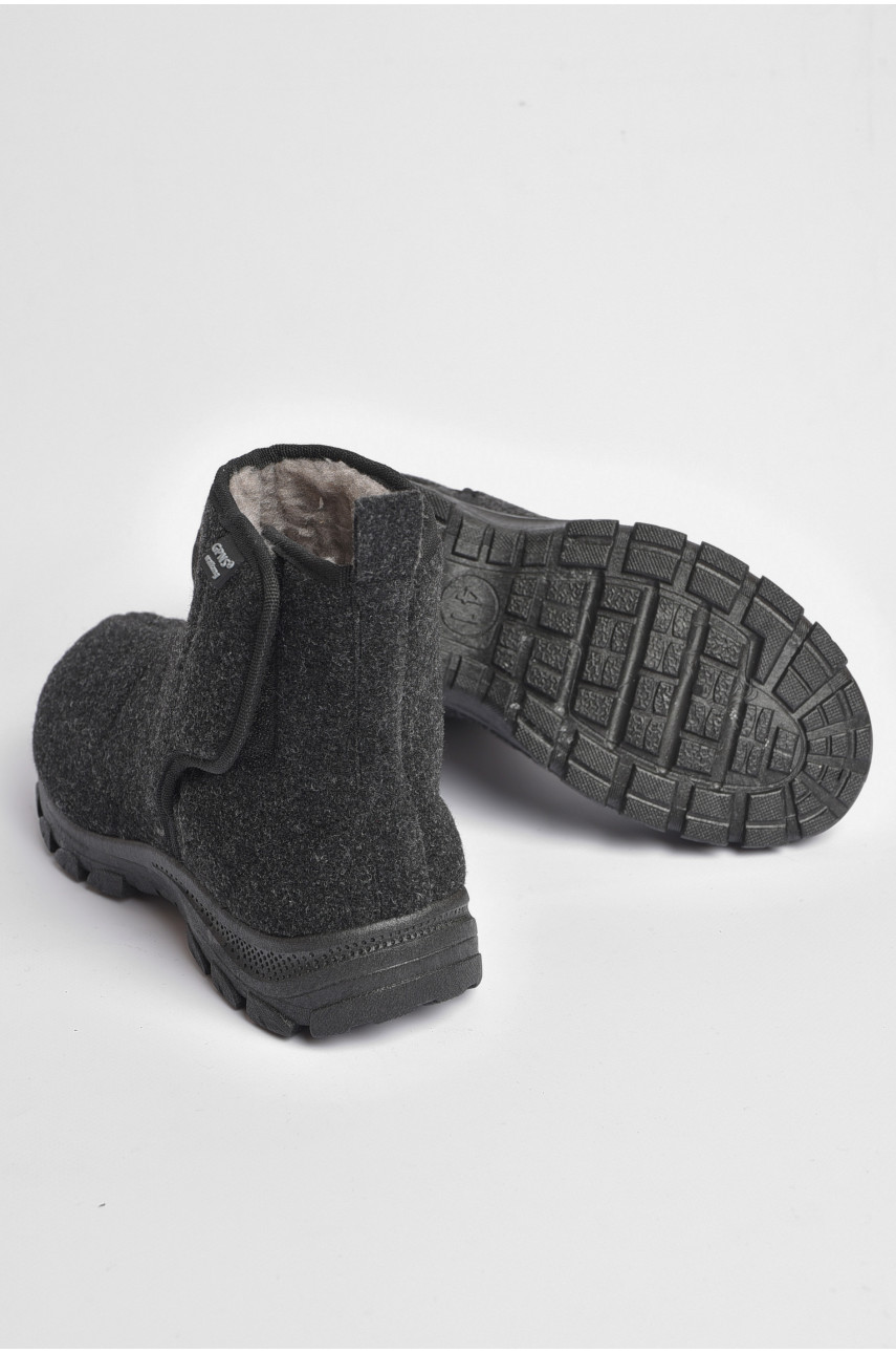 Бурки чоловічі на хутрі  темно-сірого кольору МА-1103DG 187281