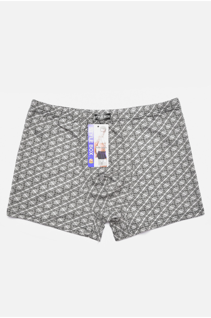 Боксери чоловічі напівбатальні сірого кольору 7714 187285