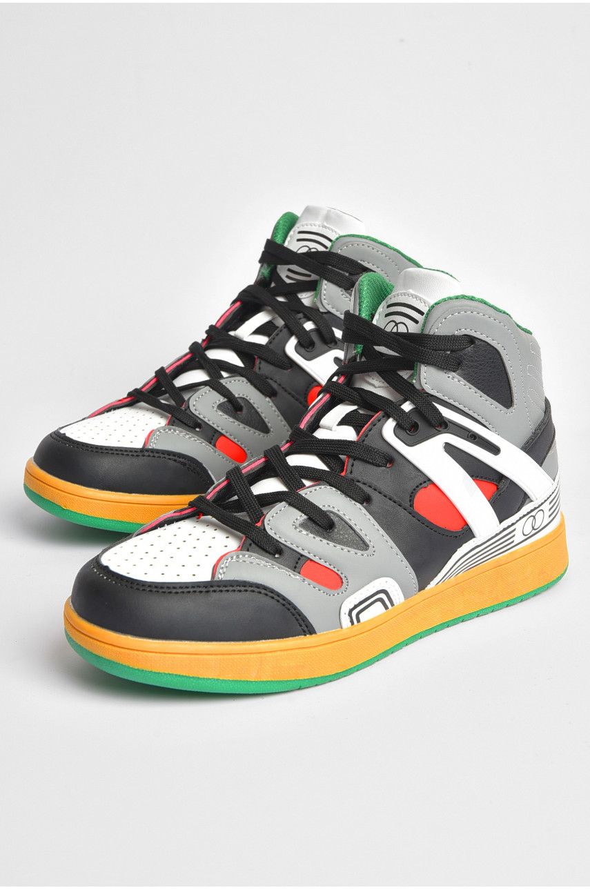 Кросівки чоловічі сірого кольору на шнурівці 8939-4 187318