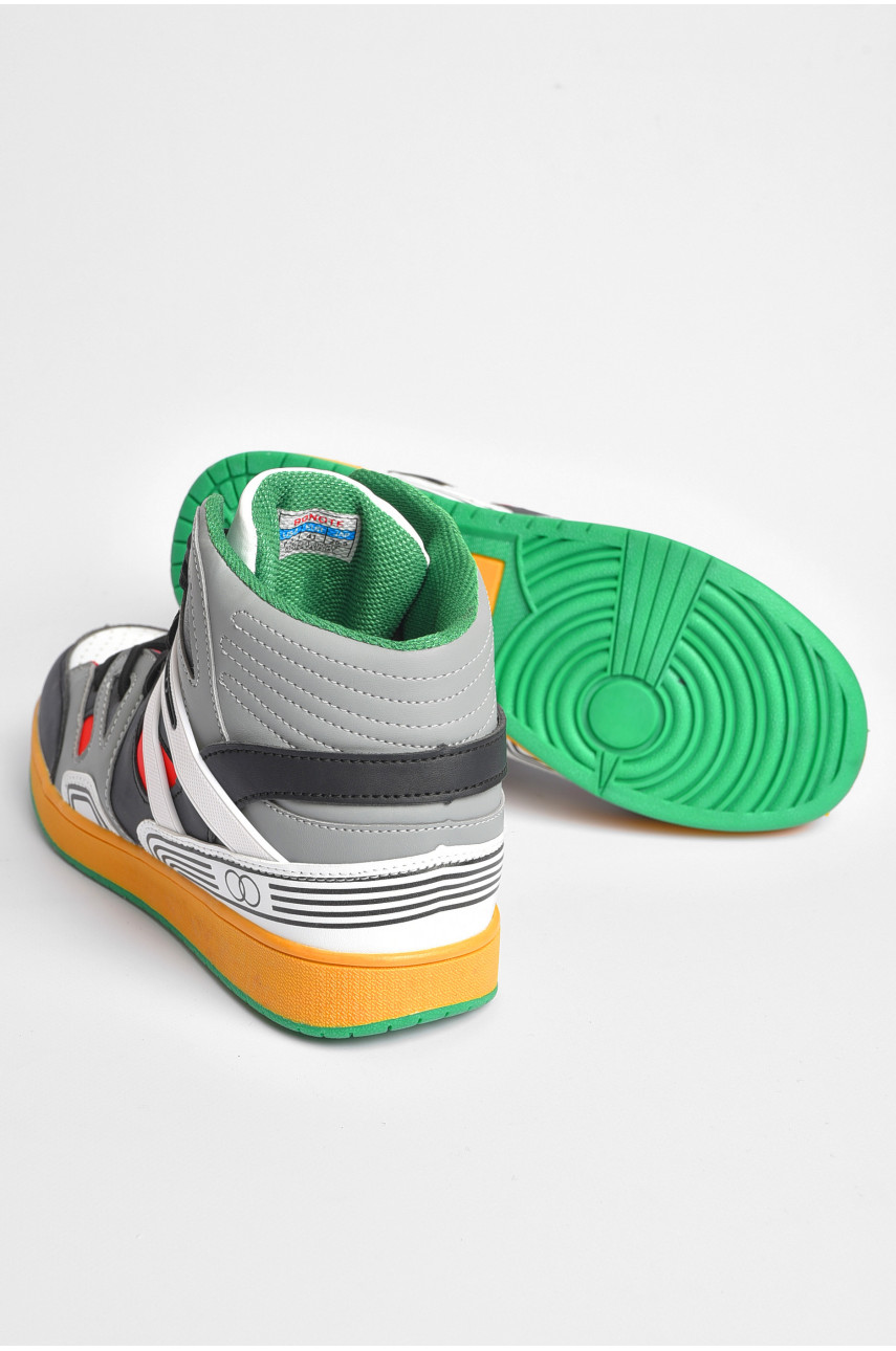 Кросівки чоловічі сірого кольору на шнурівці 8939-4 187318