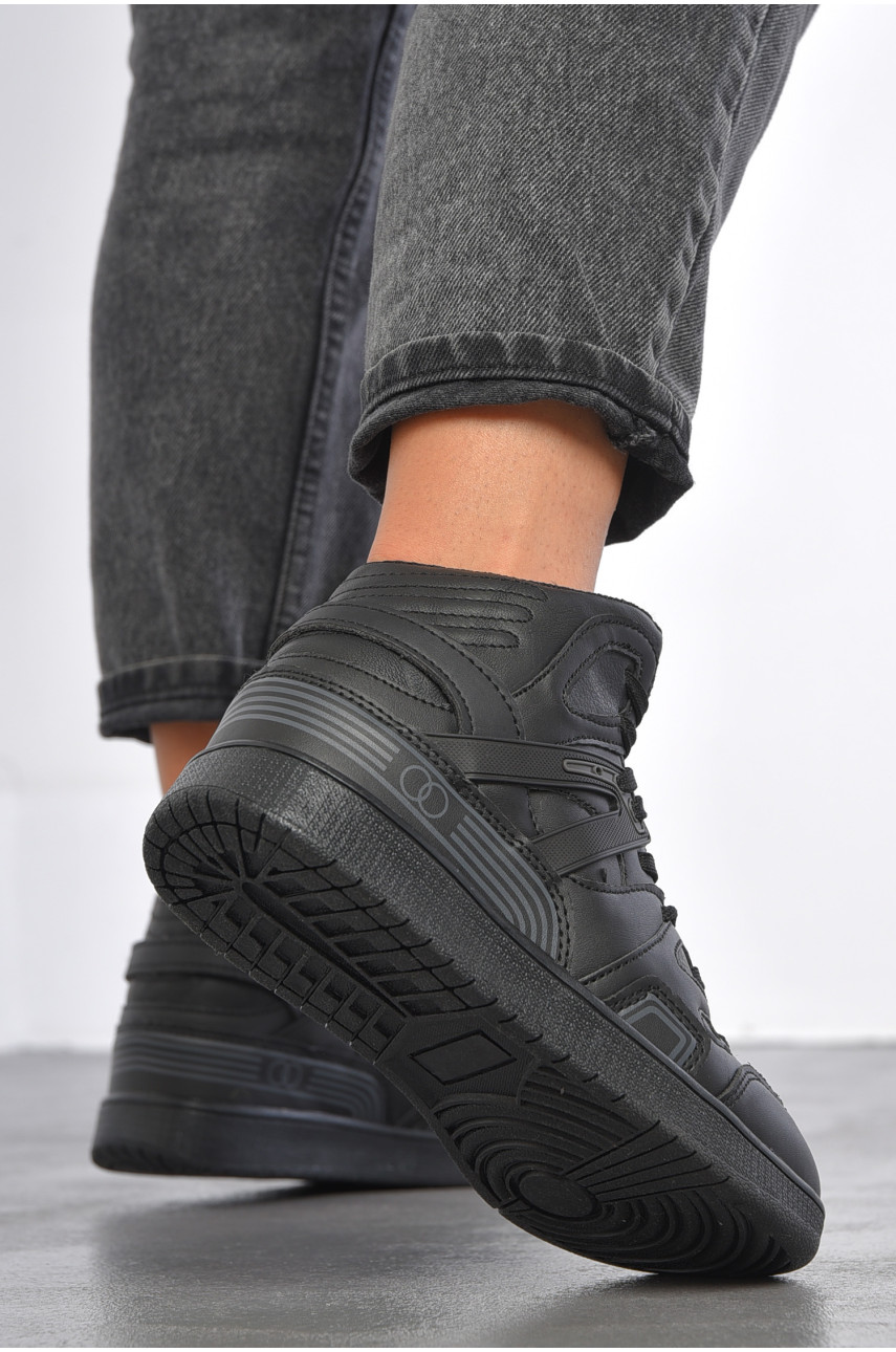 Кросівки жіночі чорного кольору на шнурівці 8939-1 187324 Кросівки жіночі чорного кольору на шнурівці 8939-1 187324