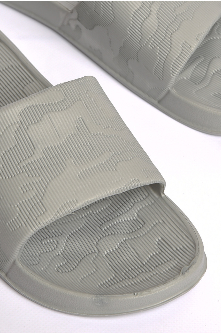 Шльопанці чоловічі піна світло-сірого кольору 400 187342