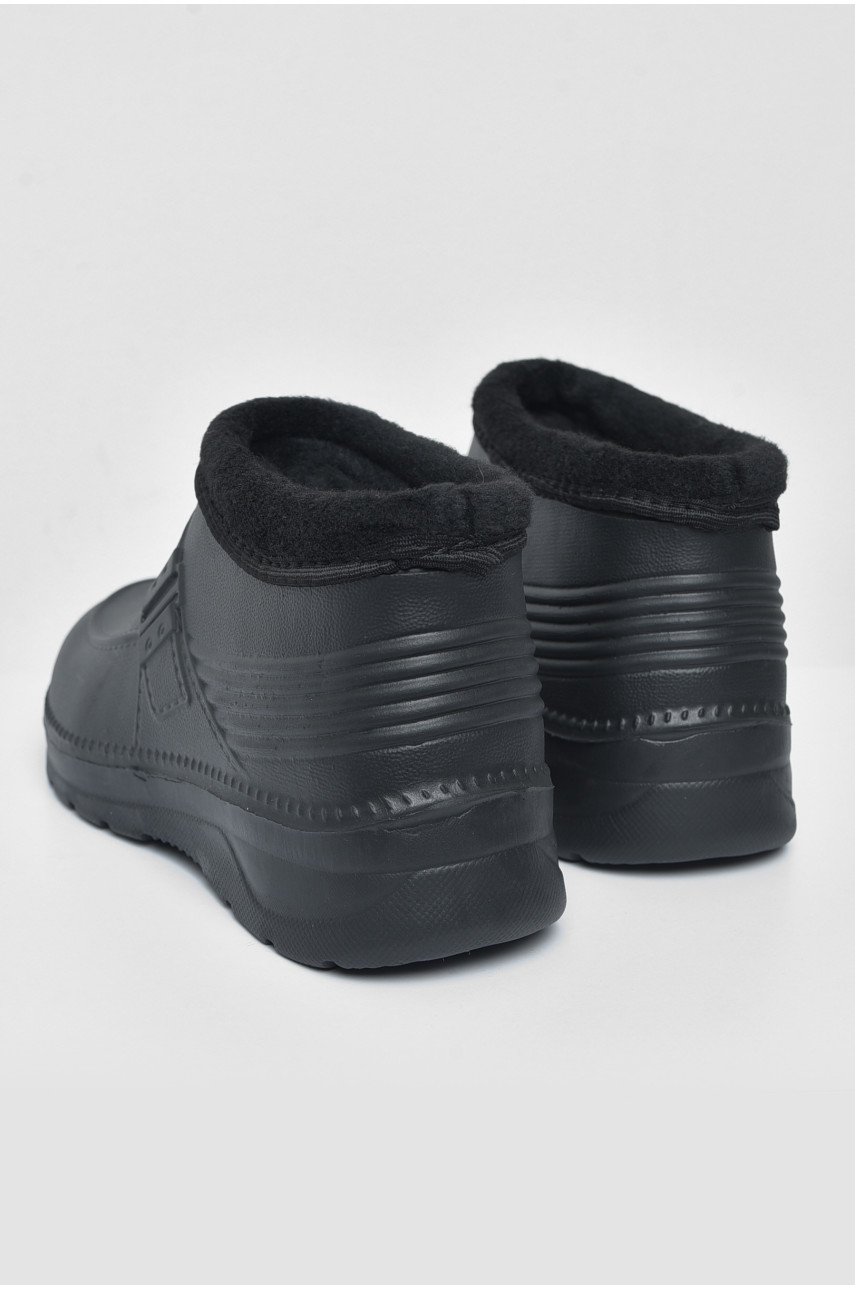 Калоші чоловічі на хутрі чорного кольору ГП-29 187367 Калоші чоловічі на хутрі чорного кольору ГП-29 187367