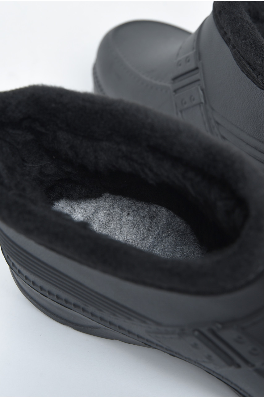 Калоші чоловічі на хутрі чорного кольору ГП-29 187367 Калоші чоловічі на хутрі чорного кольору ГП-29 187367