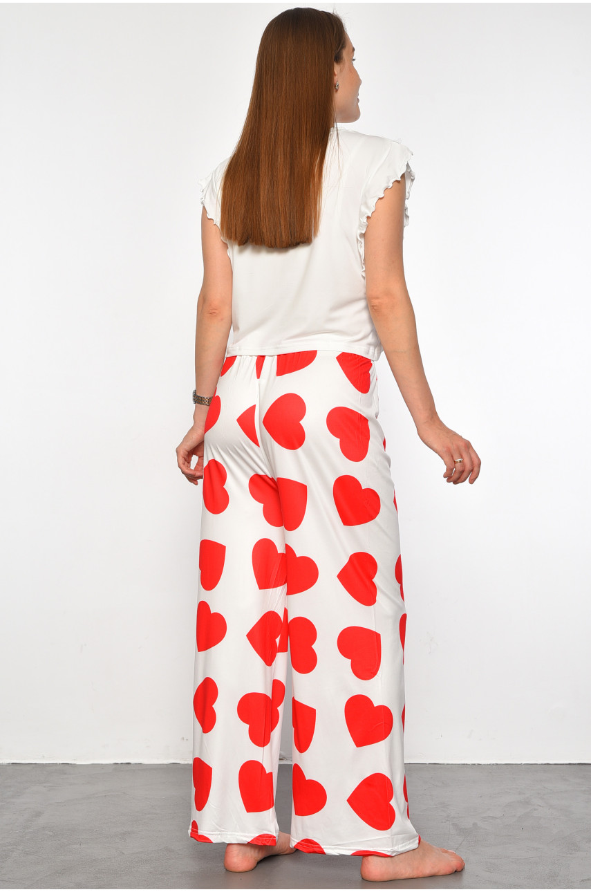 Пижама женская белого цвета с принтом 60025 187376 Пижама женская белого цвета с принтом 60025 187376