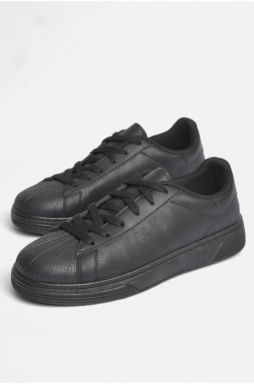 Кросівки чоловічі чорного кольору на шнурівці YB0313-4 187398