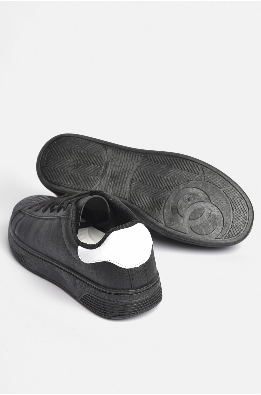 Кросівки чоловічі чорного кольору на шнурівці YB0313-1 187399