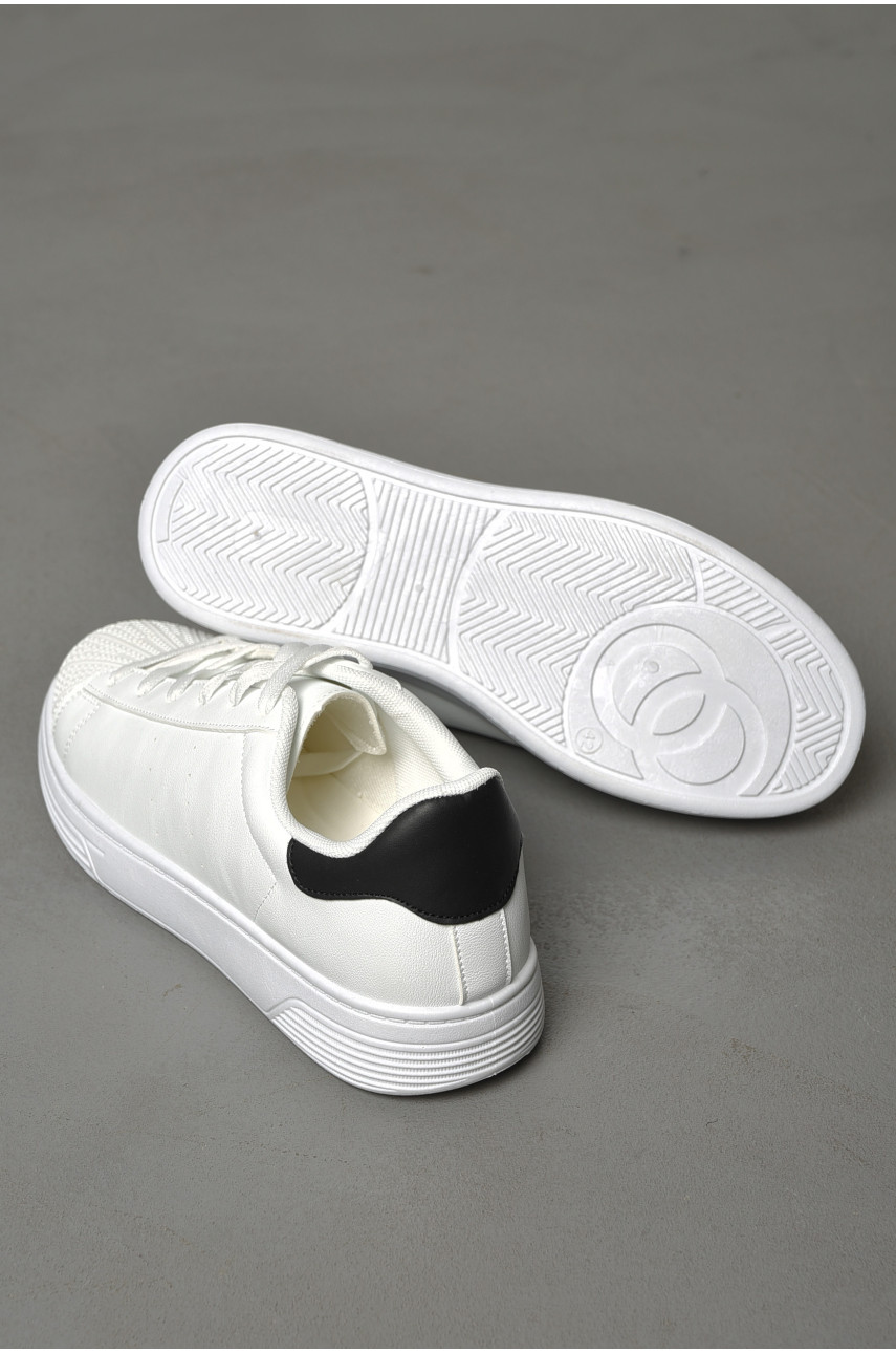 Кросівки чоловічі білого кольору на шнурівці YB0313-2 187400