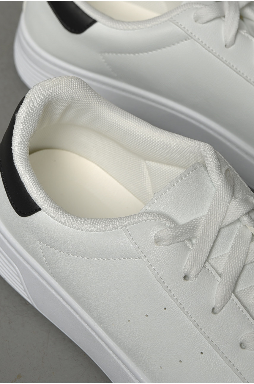 Кросівки чоловічі білого кольору на шнурівці YB0313-2 187400