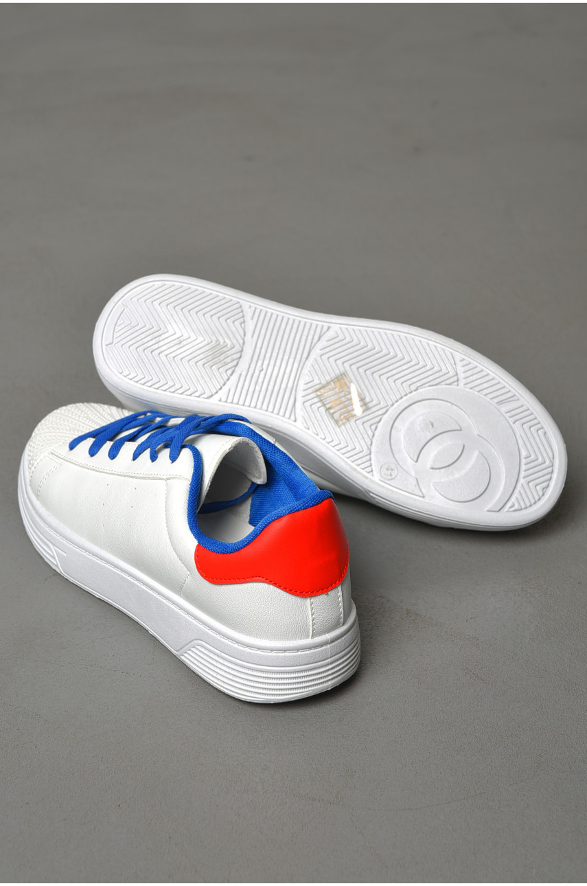 Кросівки чоловічі білого кольору на шнурівці YB0313-5 187401