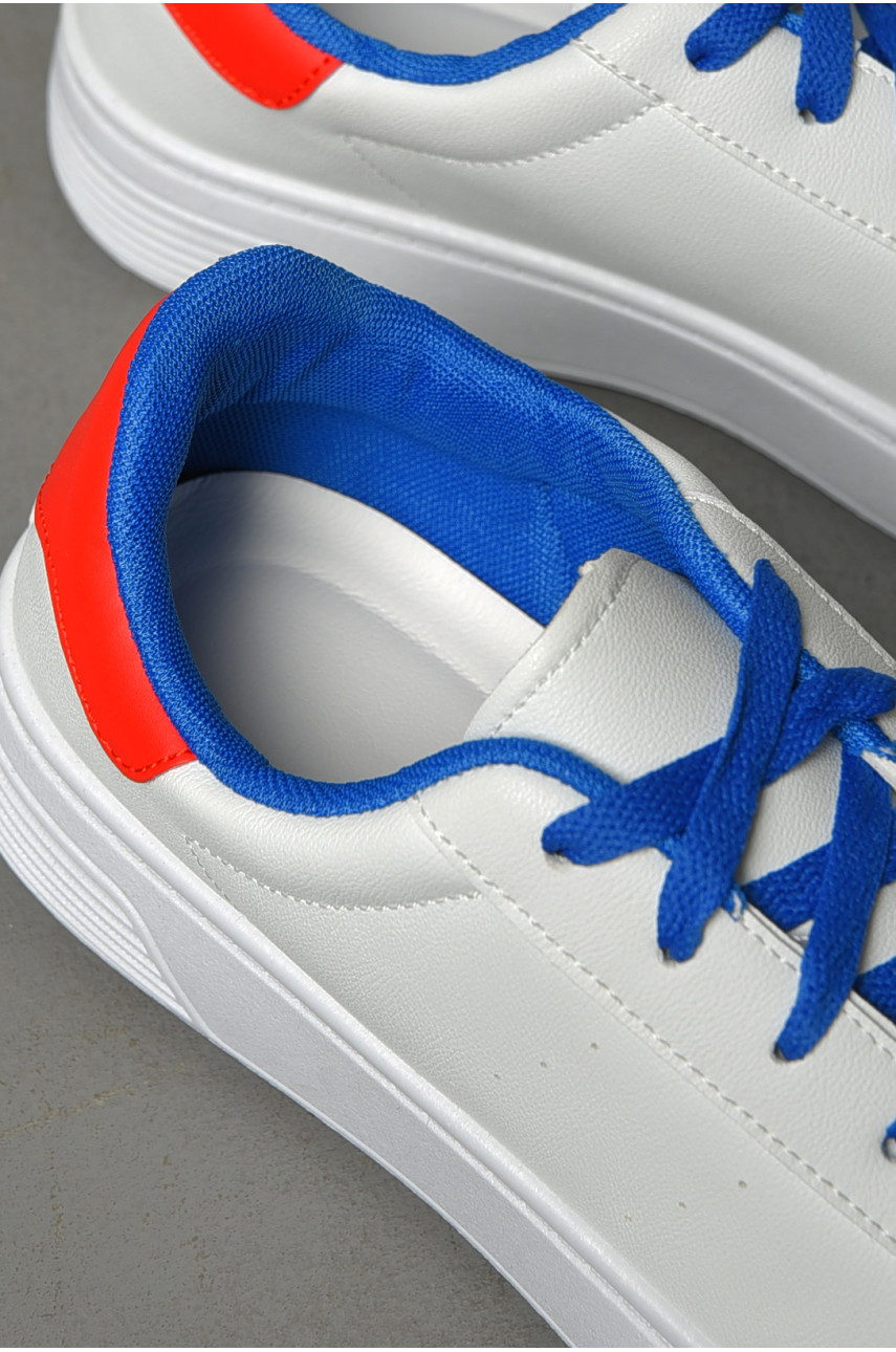 Кросівки чоловічі білого кольору на шнурівці YB0313-5 187401