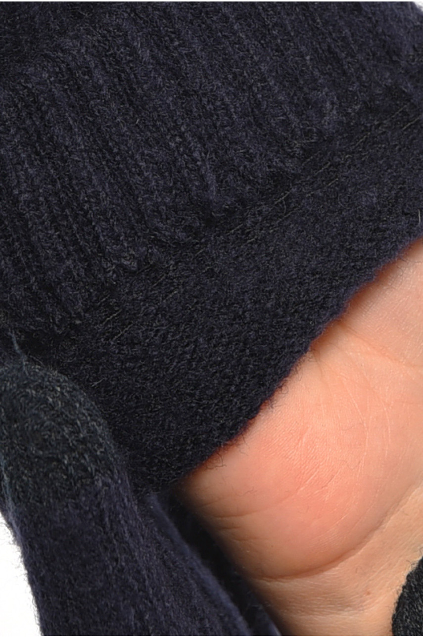 Рукавички жіночі трикотажні сенсорні темно-синього кольору 3840 187426 Рукавички жіночі трикотажні сенсорні темно-синього кольору 3840 187426