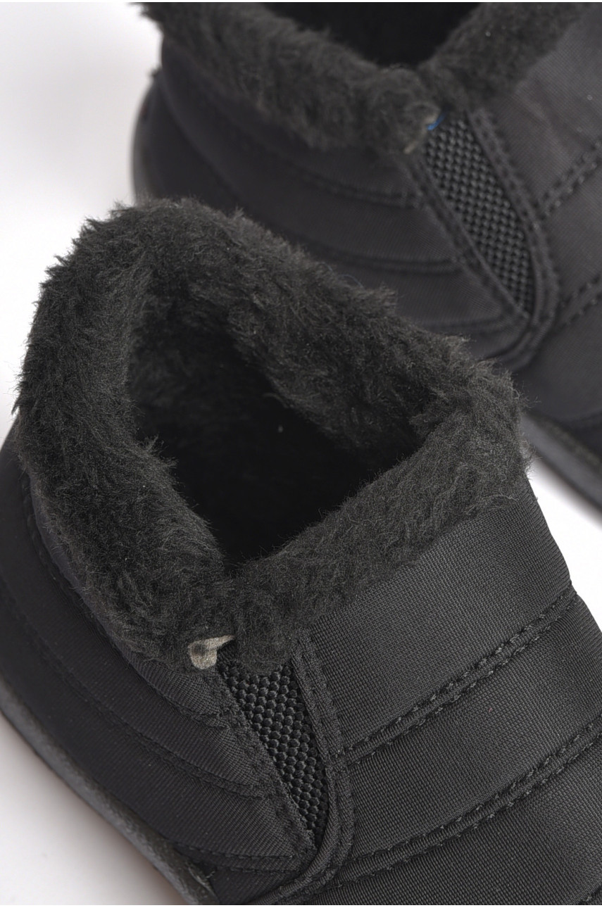 Ботинки подростковые зима черного цвета плащевка 87 187429 Ботинки подростковые зима черного цвета плащевка 87 187429