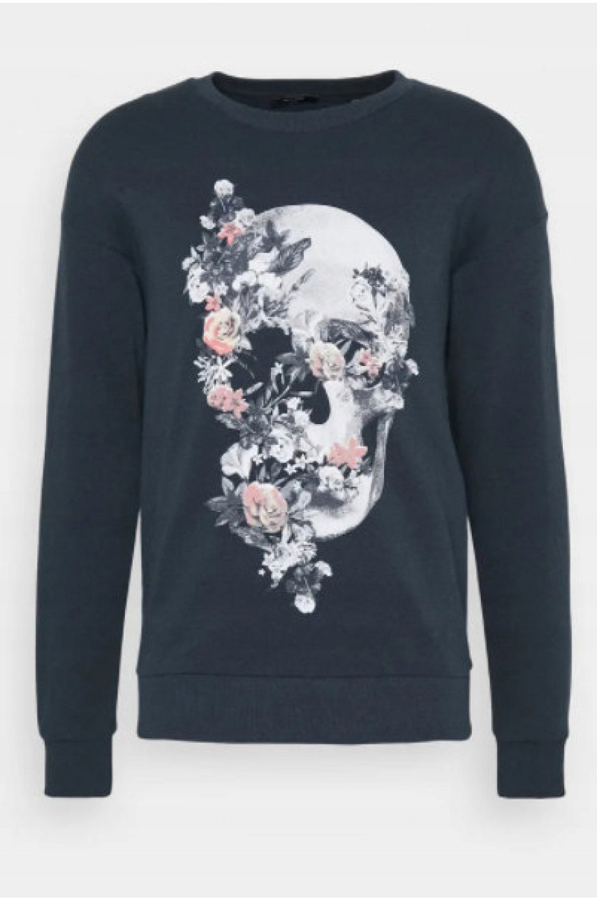 Світшот чоловічий синього кольору 187523