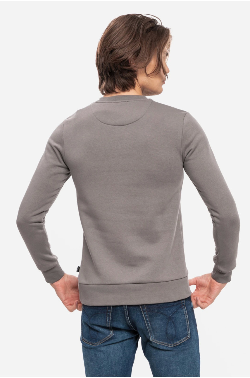 Світшот чоловічий сірого кольору 187524 Світшот чоловічий сірого кольору 187524