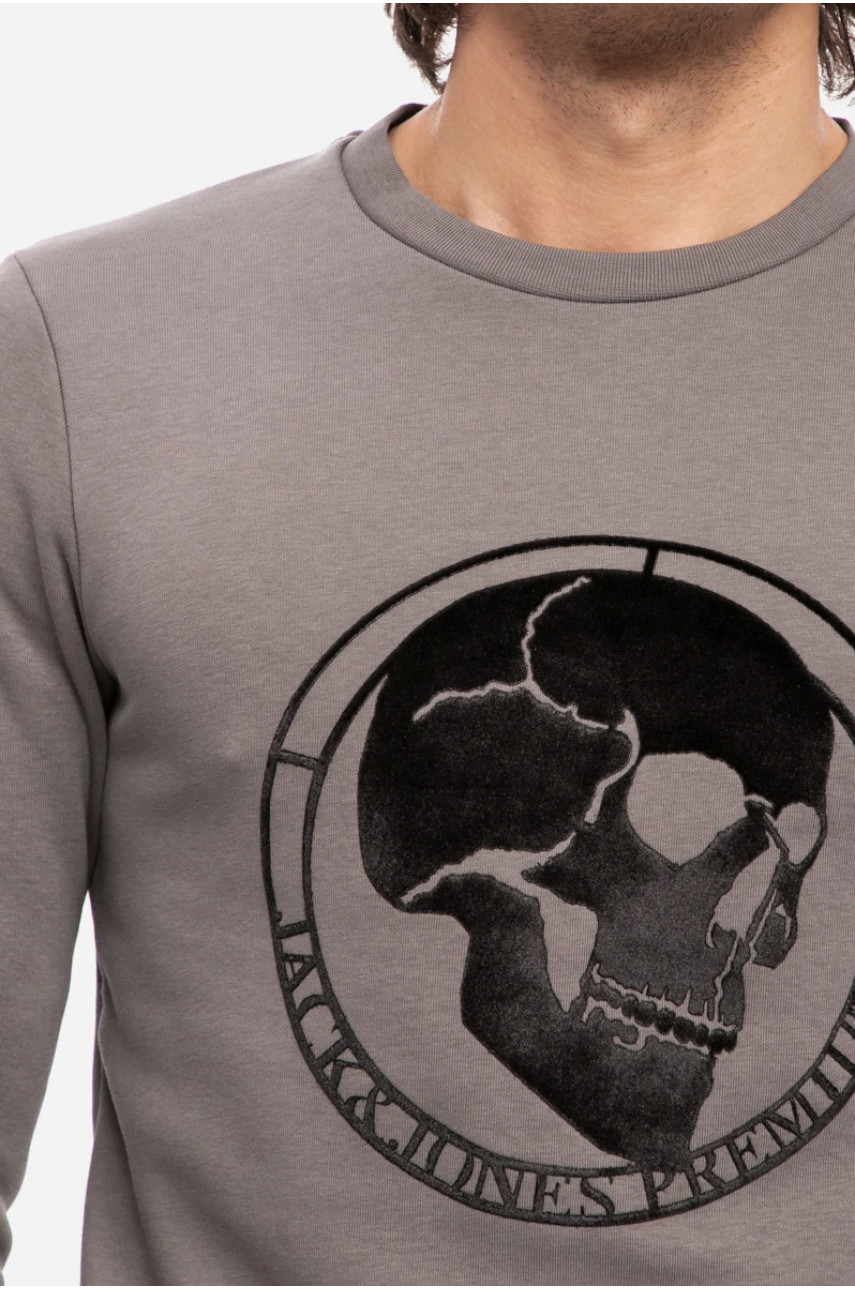 Світшот чоловічий сірого кольору 187524 Світшот чоловічий сірого кольору 187524