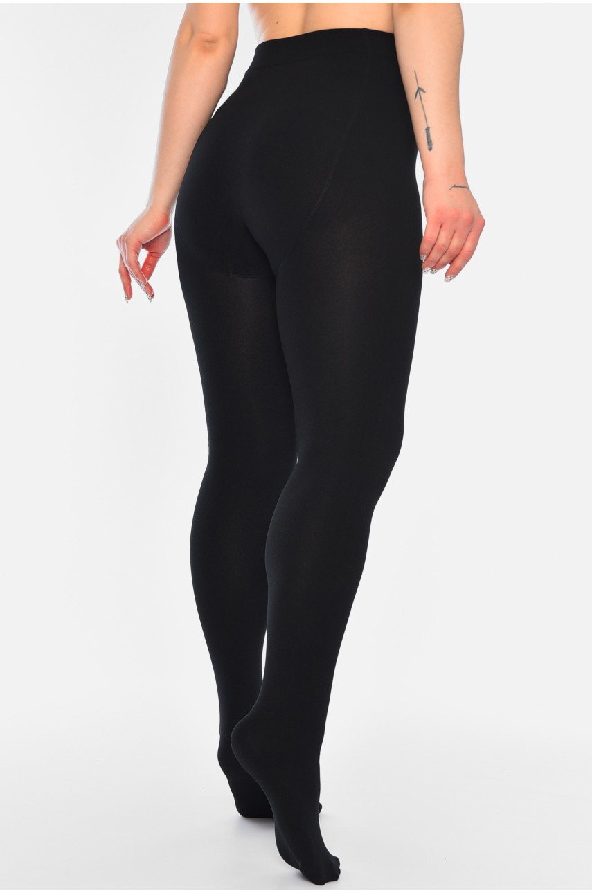 Колготы женские с начесом черного цвета 1800D wb-868 187565