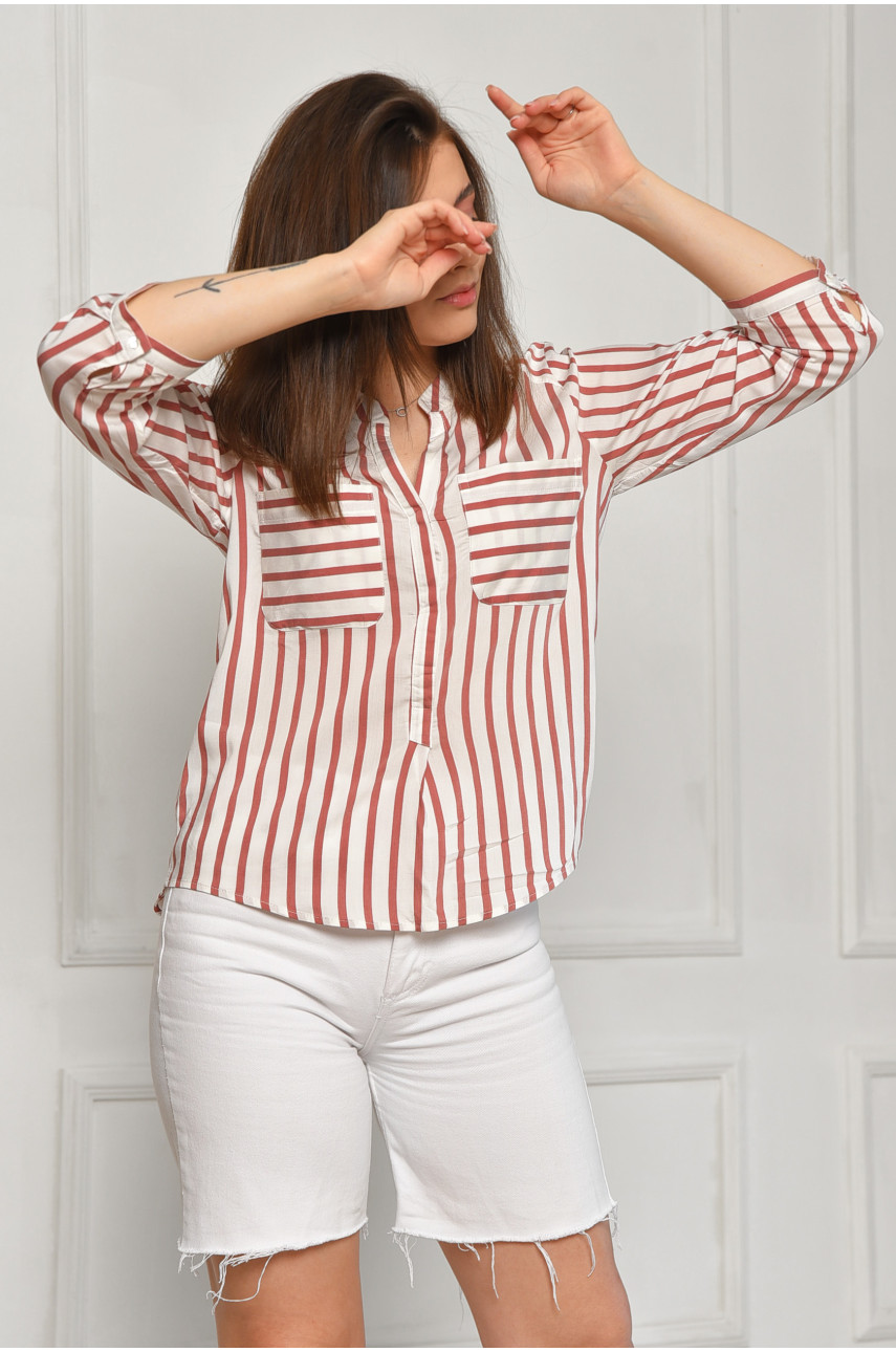 Рубашка женская белого цвета 187598