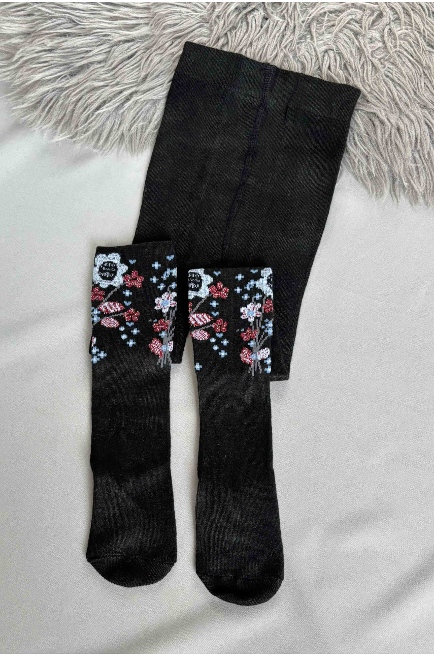 Колготи дитячі для дівчинки чорного кольору 34-1 187603