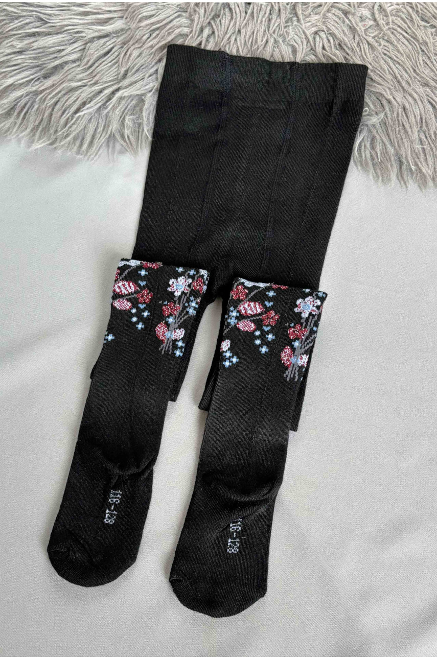 Колготи дитячі для дівчинки чорного кольору 34-1 187603