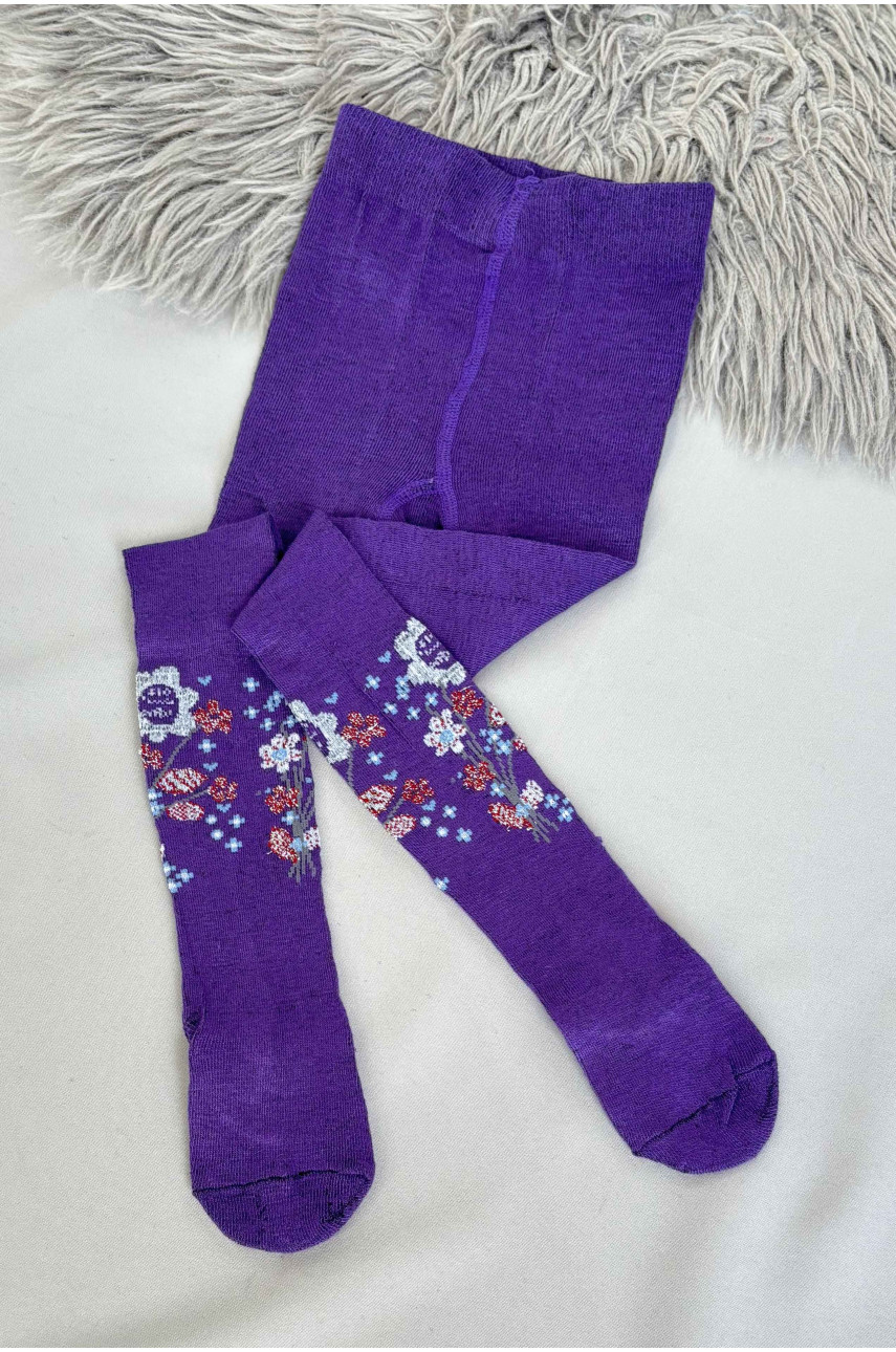 Колготы детские для девочки фиолетового цвета 34-1 187605