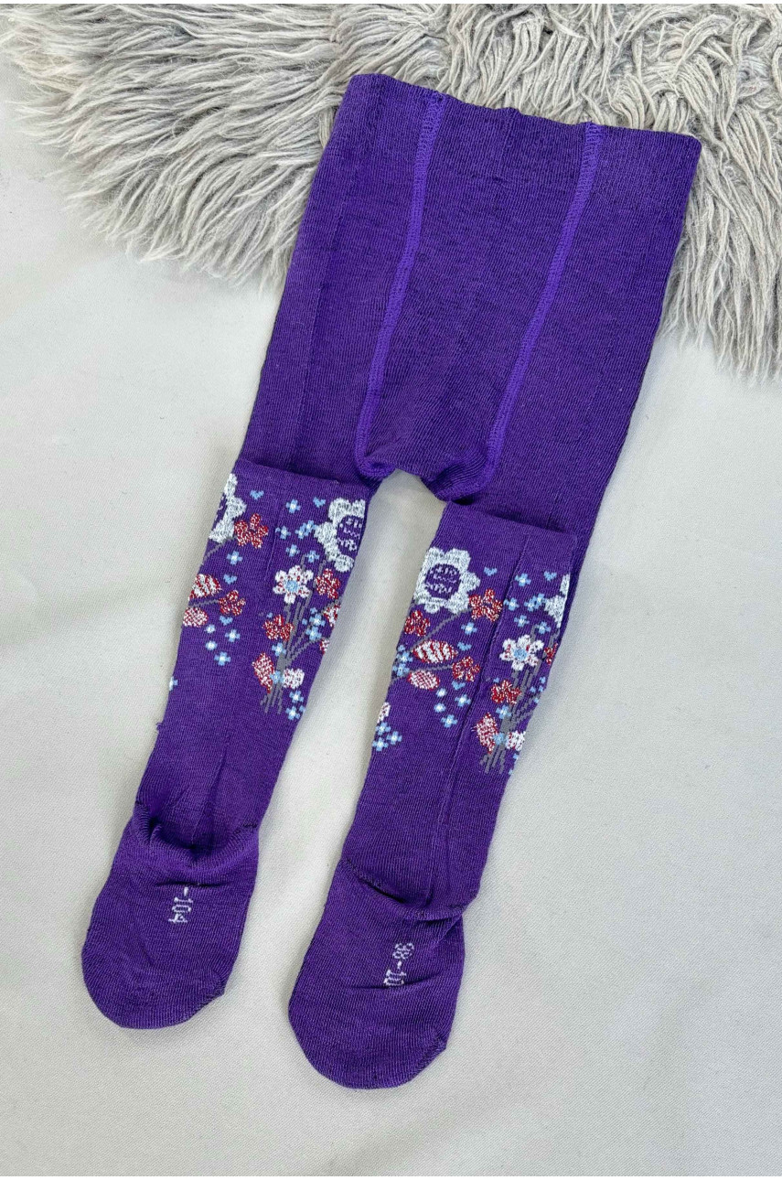 Колготы детские для девочки фиолетового цвета 34-1 187605