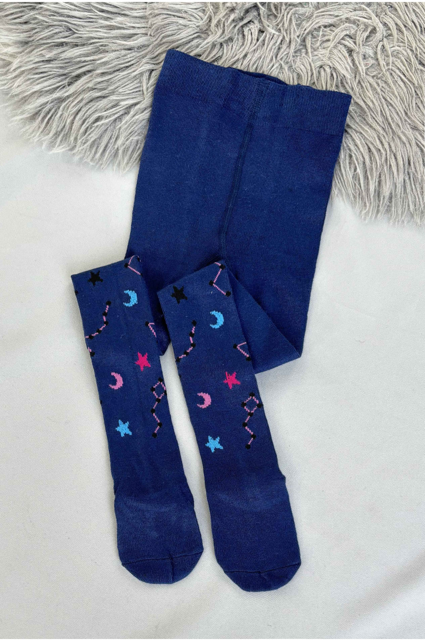 Колготы детские для девочки темно-синего цвета 29-3 187617