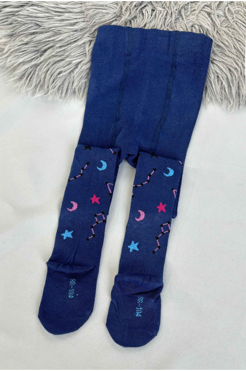 Колготы детские для девочки темно-синего цвета 29-3 187617