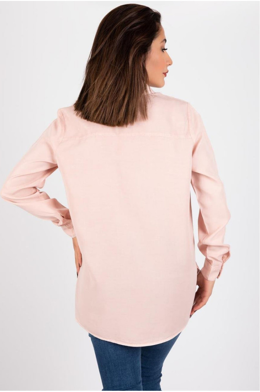 Рубашка женская розового цвета 187652