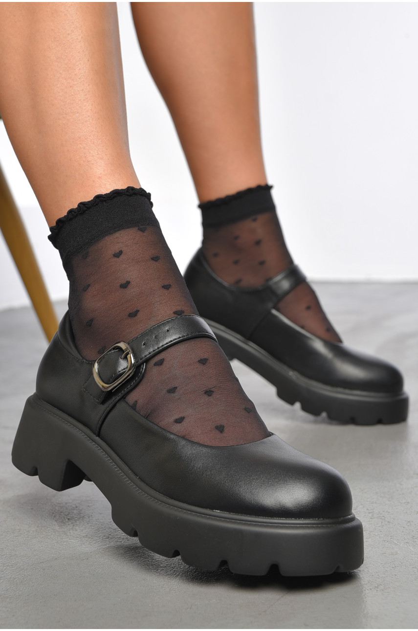 Туфли женские черного цвета 100-1 187665