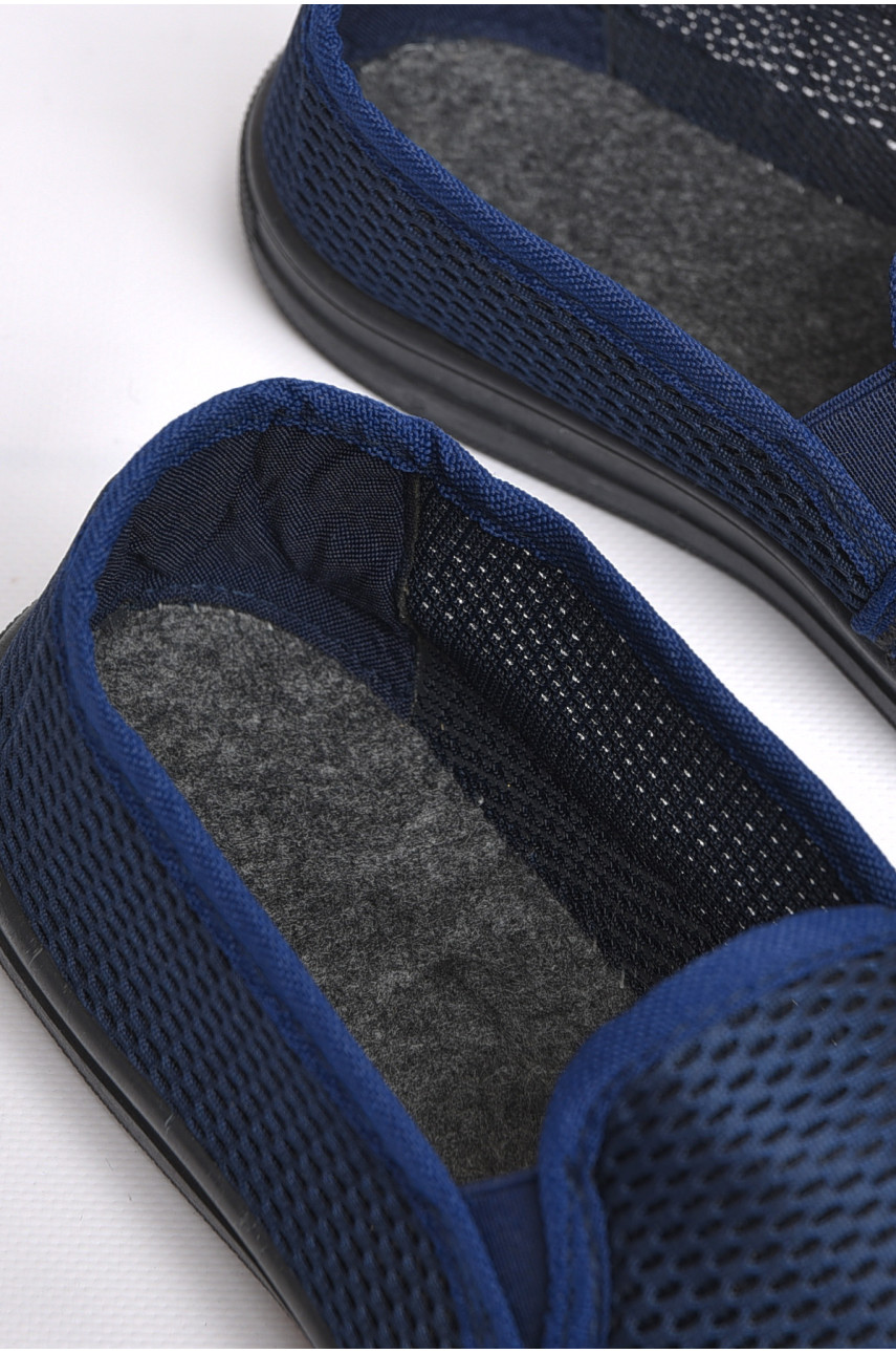 Сліпони чоловічі синього кольору С-3 187668