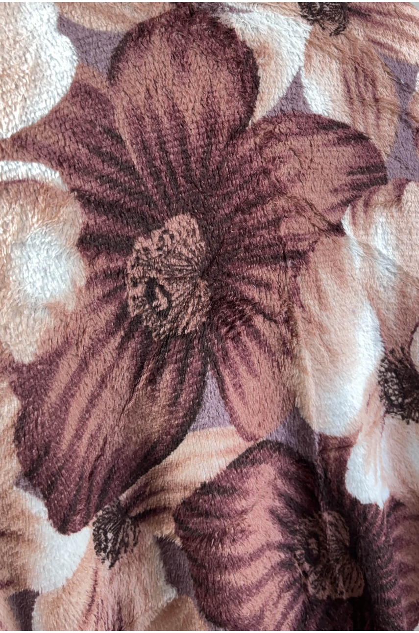 Плед коричневого цвета с принтом размер 200*230 187669